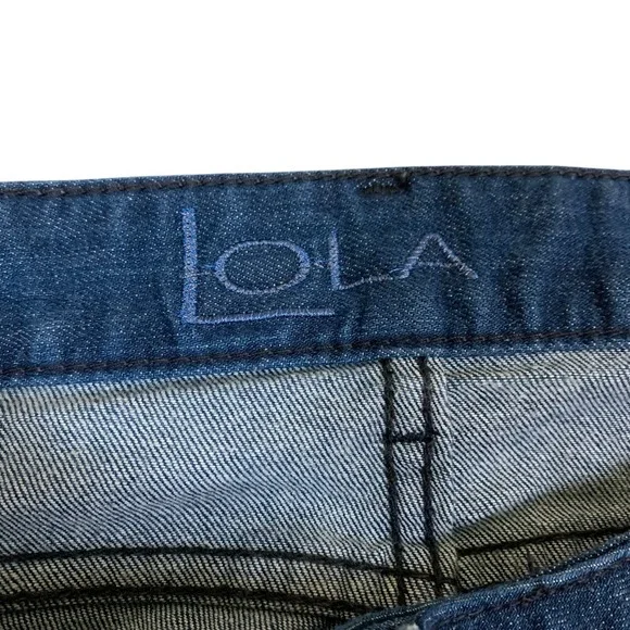 Kimes Ranch Lola Dark Wash Mid Rise Stretch Bootcut Jeans 6 32